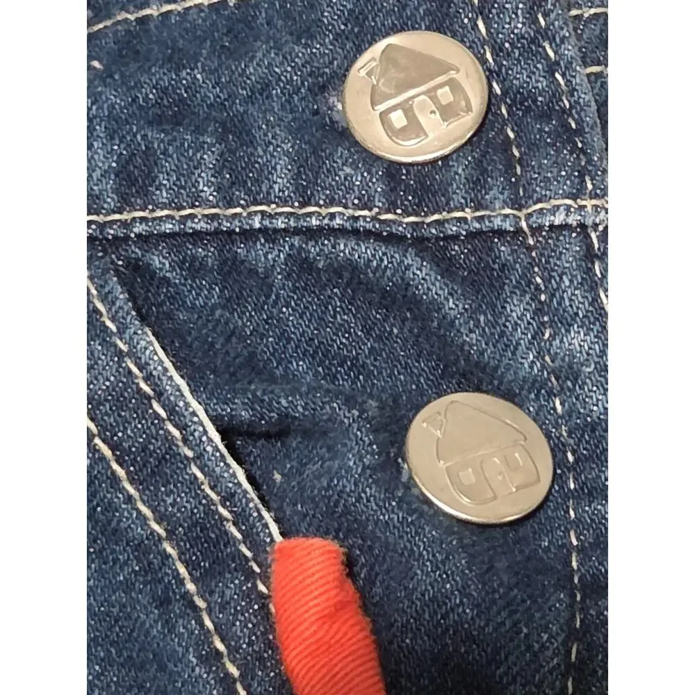 Vintage RARE Y2K Blues Clues Blue Denim Overalls & Shirt Set Embroidered Size 3T